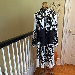 Paper Parachute black and white dress